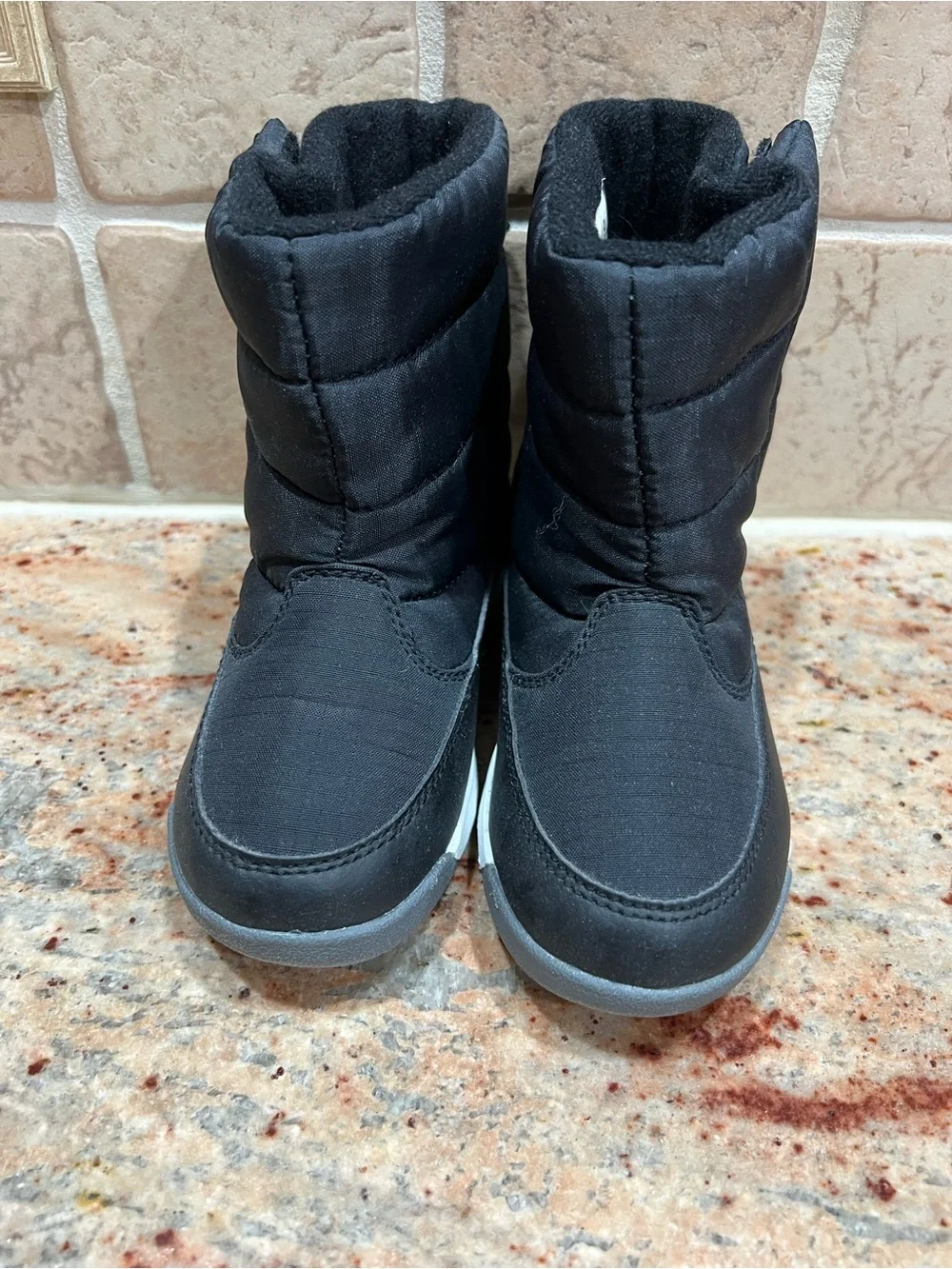 Kids Black Winter Boot - Insulated Snow Shoe